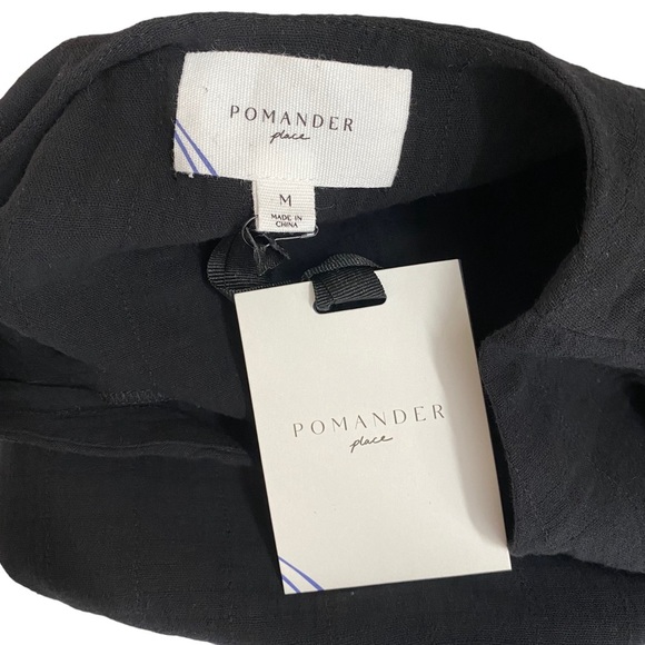 Pomander Place NEW Black Gauze Millie Swing Casual Relaxed Fit Mini Dress Size M - Picture 10 of 11